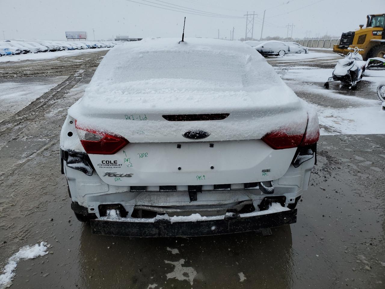 2014 Ford Focus VIN 1FADP3F2XEL375851 Copart auction photo, rear end damage thumbnail 6