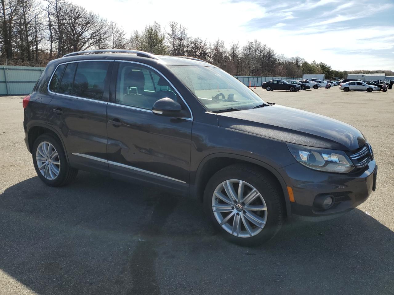 2016 Volkswagen Tiguan VIN WVGAV7AX7GW546596 Copart auction photo, water/flood / side damage thumbnail 4