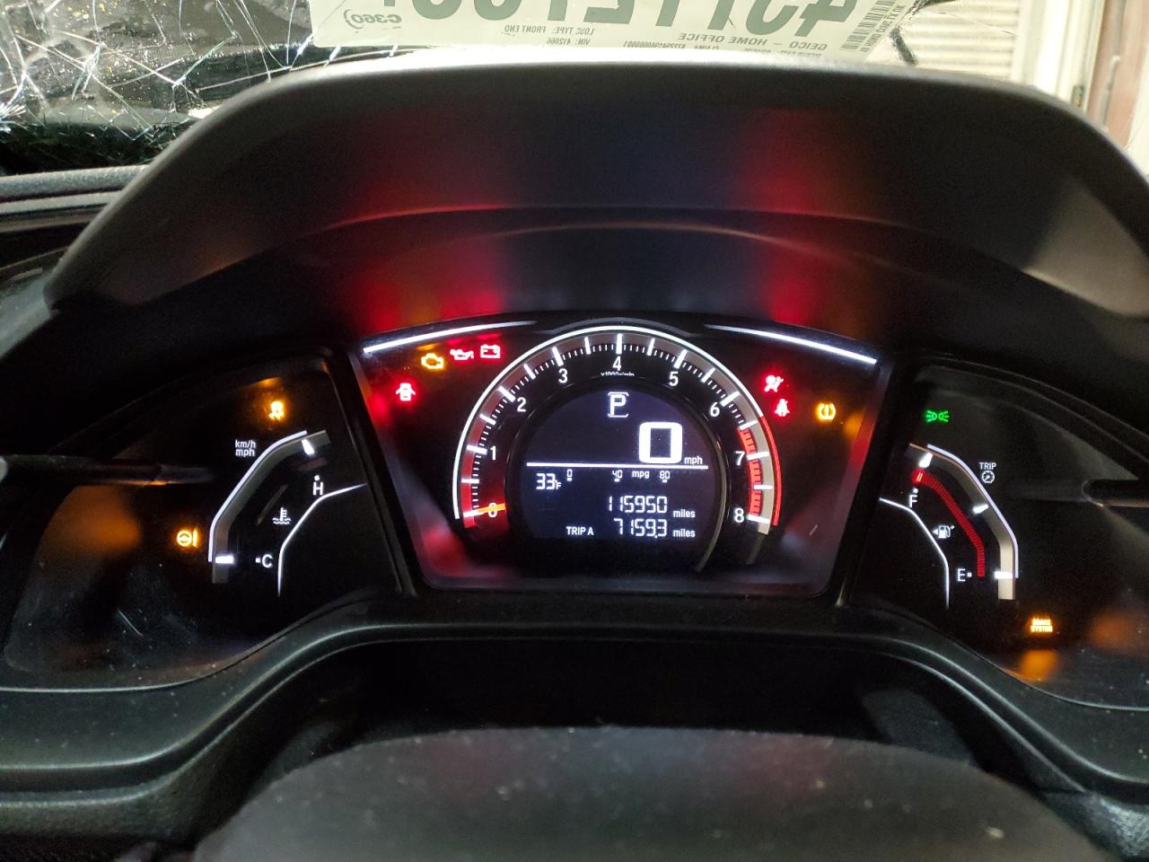 2018 Honda Civic VIN SHHFK7H20JU412066 Copart auction photo, front end damage thumbnail 9