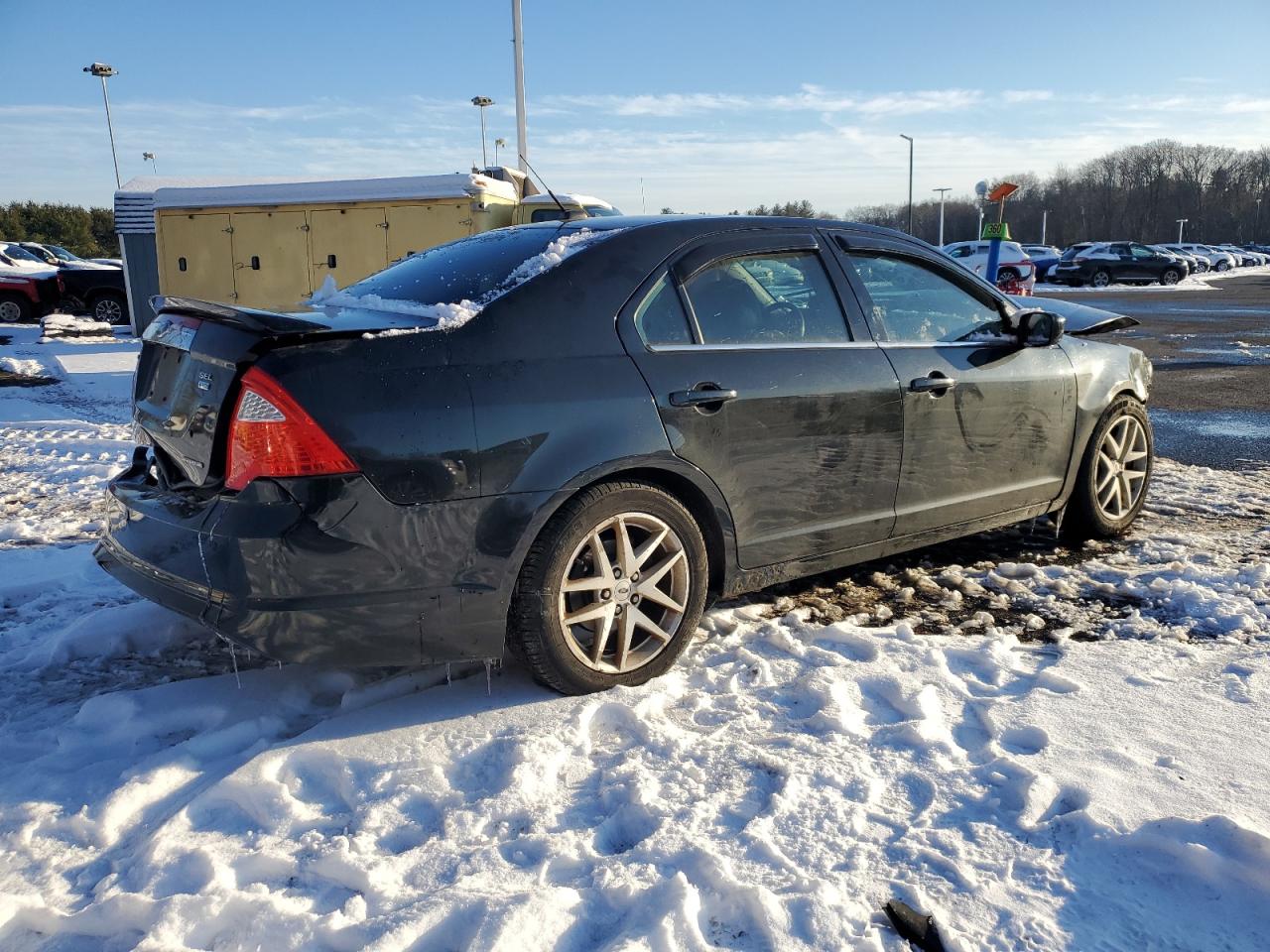 2012 Ford Fusion VIN 3FAHP0CG2CR272065 Copart auction photo, front end / rear end damage thumbnail 3