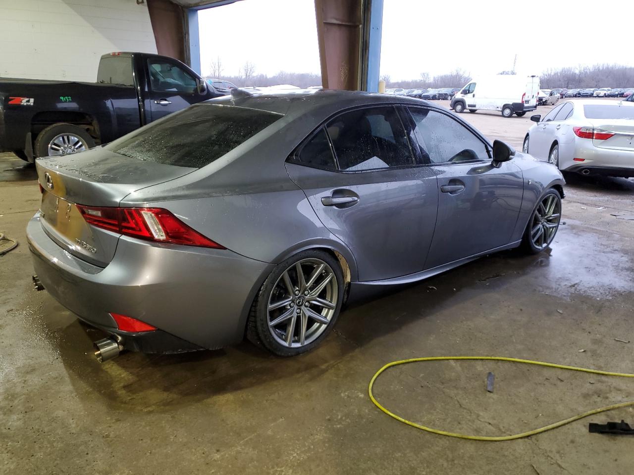 2016 Lexus IS VIN JTHCE1D26G5012472 Copart auction photo, front end / side damage thumbnail 3
