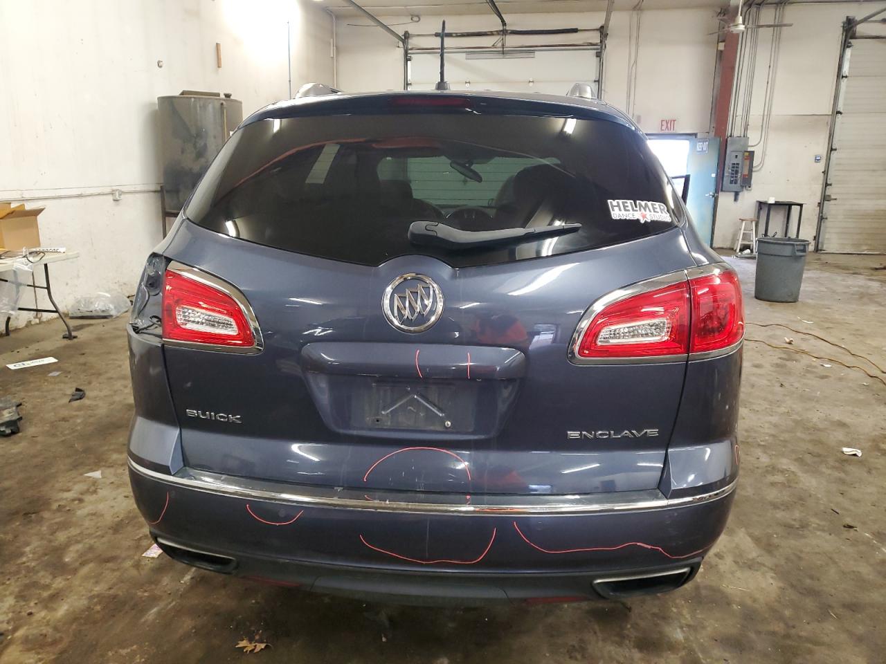 2013 Buick Enclave VIN 5GAKRBKD9DJ262921 Copart auction photo, side / front end damage thumbnail 6