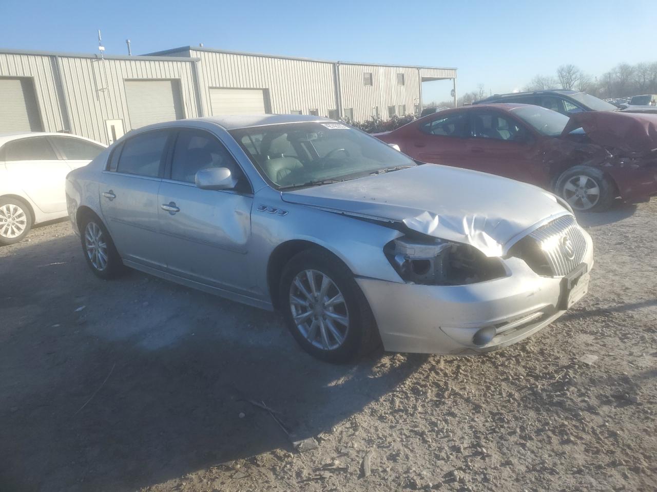2011 Buick Lucerne VIN 1G4HC5EM9BU104335 Copart auction photo, front end / side damage thumbnail 4