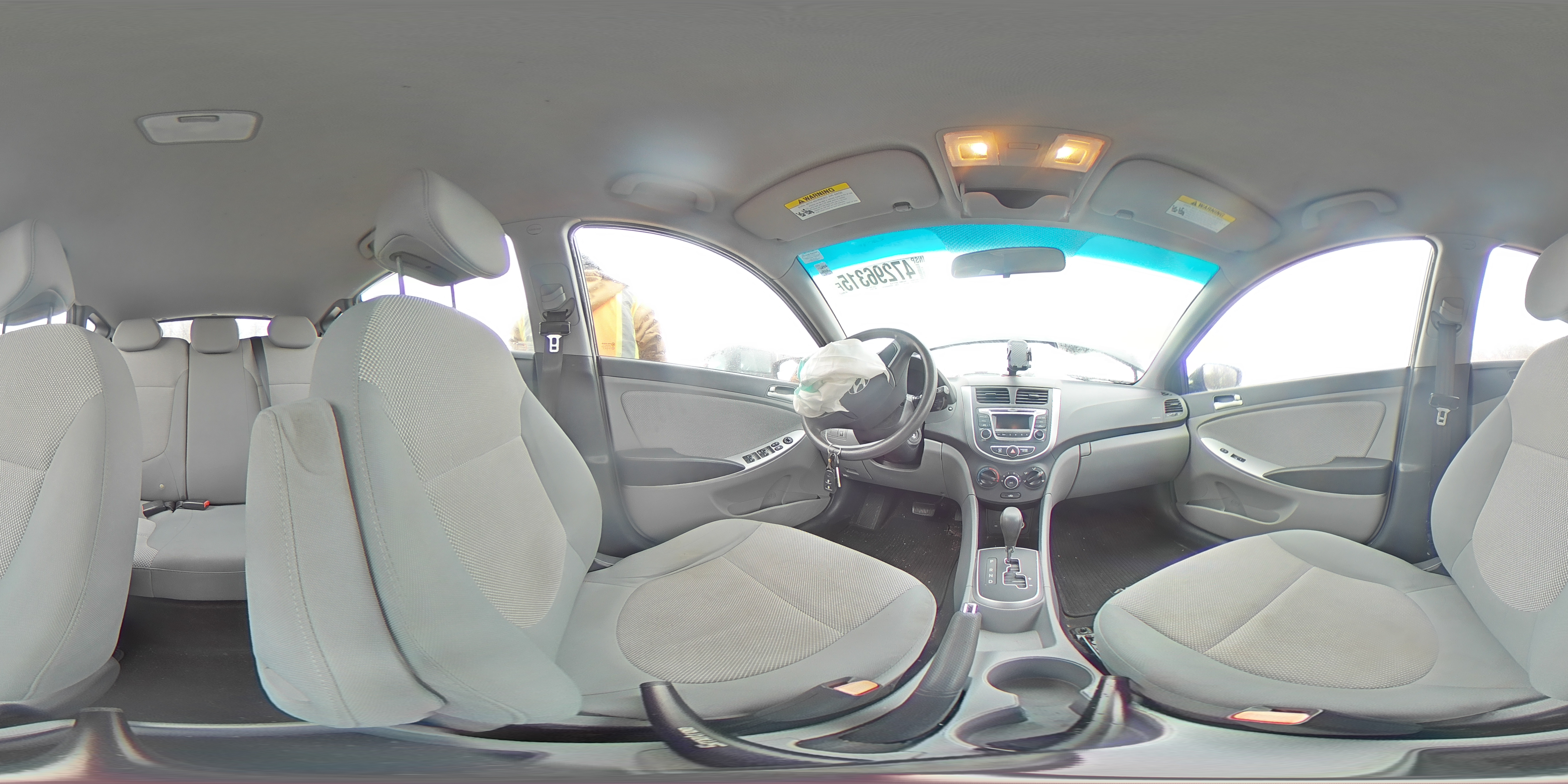 2014 Hyundai Accent VIN KMHCT5AE0EU172228 Copart auction photo, front end damage thumbnail 12