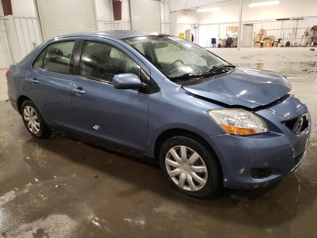 2012 Toyota Yaris VIN JTDBT4K38CL019655 Copart auction photo, front end / side damage thumbnail 4