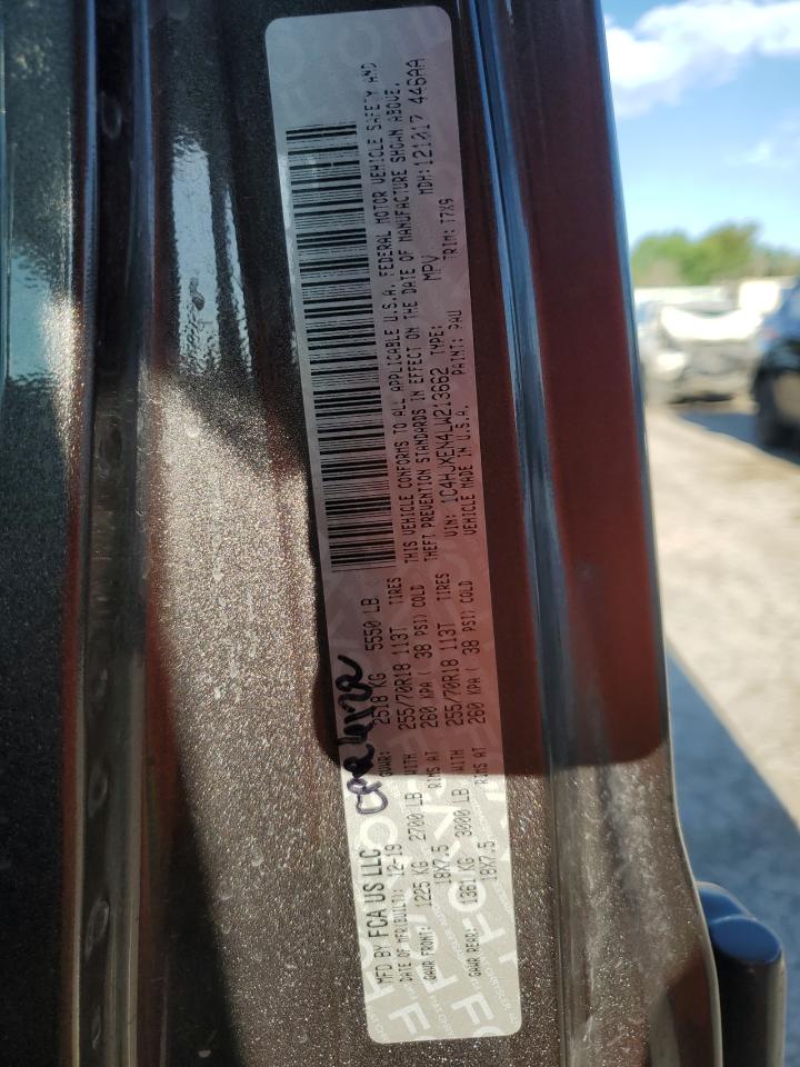 2020 Jeep Wrangler VIN 1C4HJXEN4LW213662 Copart auction photo, all over / water/flood damage thumbnail 12
