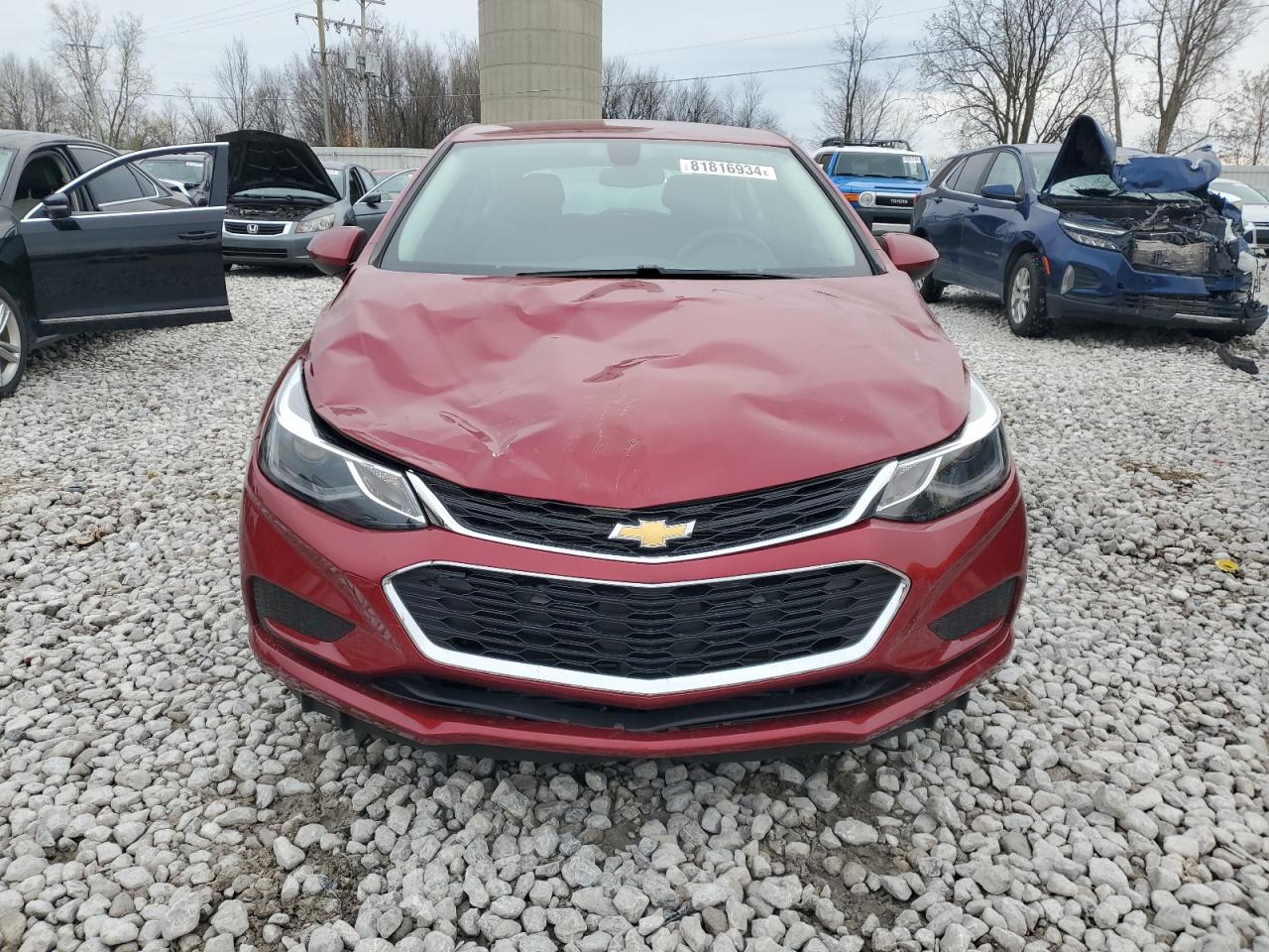 2017 Chevrolet Cruze VIN 3G1BE6SM3HS567622 Copart auction photo, front end / side damage thumbnail 5