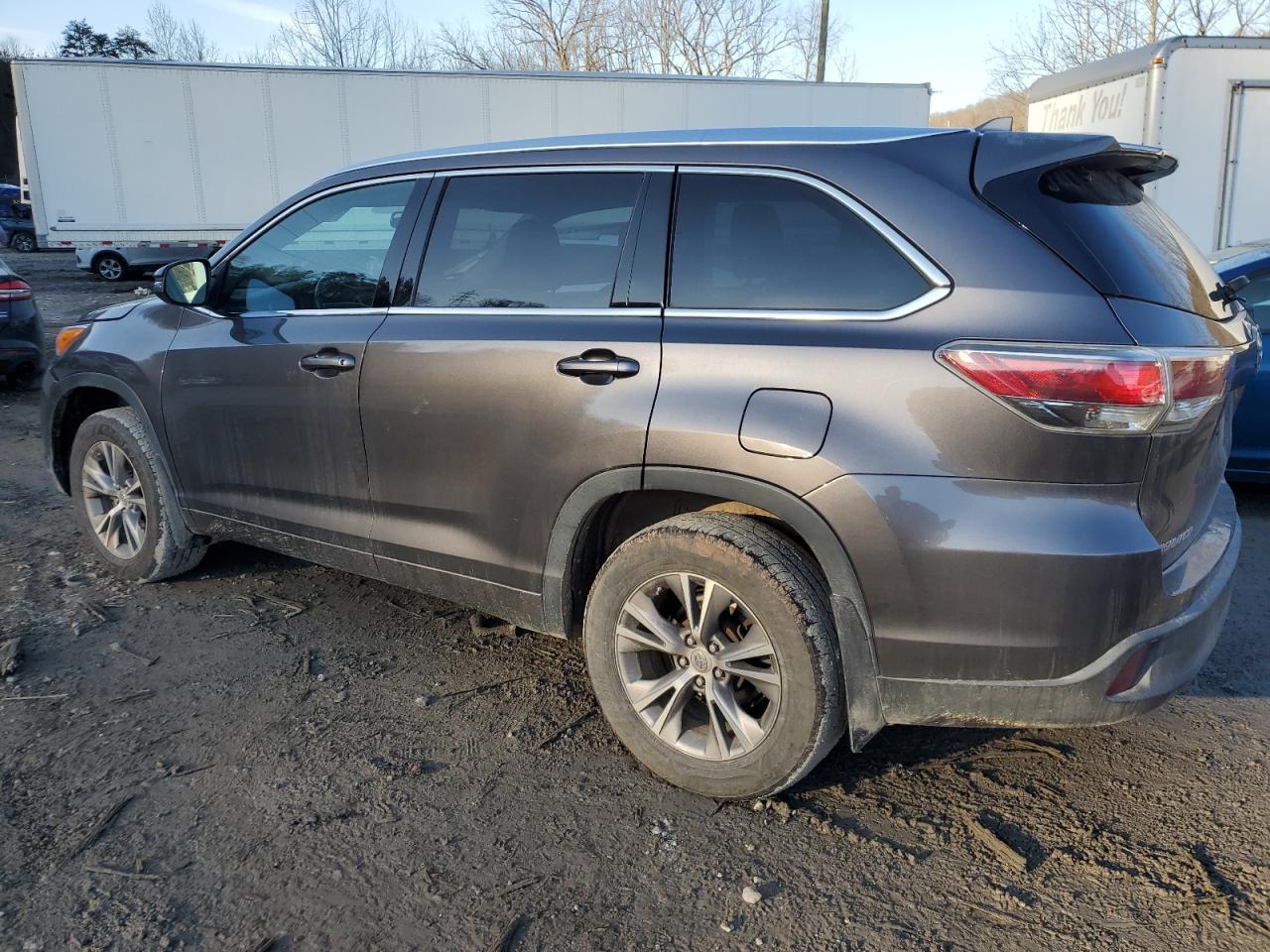 2015 Toyota Highlander VIN 5TDJKRFH4FS220876 Copart auction photo, front end damage thumbnail 2