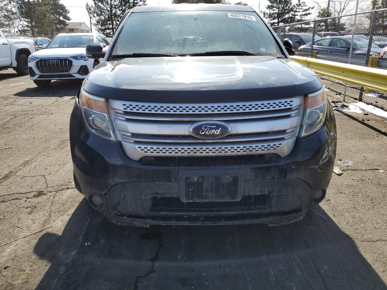 2014 Ford Explorer VIN 1FM5K8D83EGC23349 Copart auction photo, side / front end damage thumbnail 5