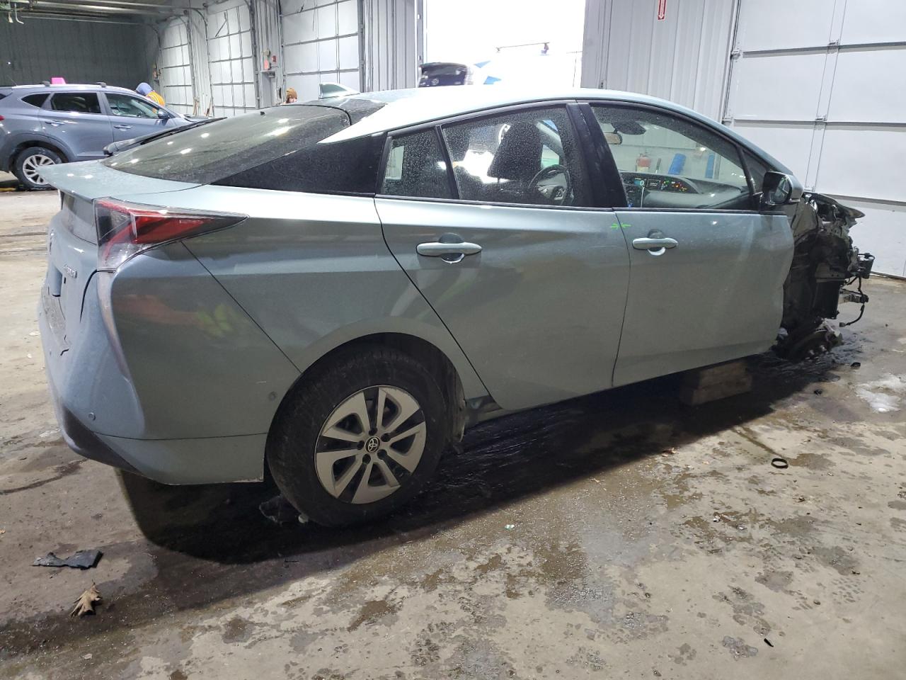 2018 Toyota Prius VIN JTDKBRFU8J3602095 Copart auction photo, front end / side damage thumbnail 3