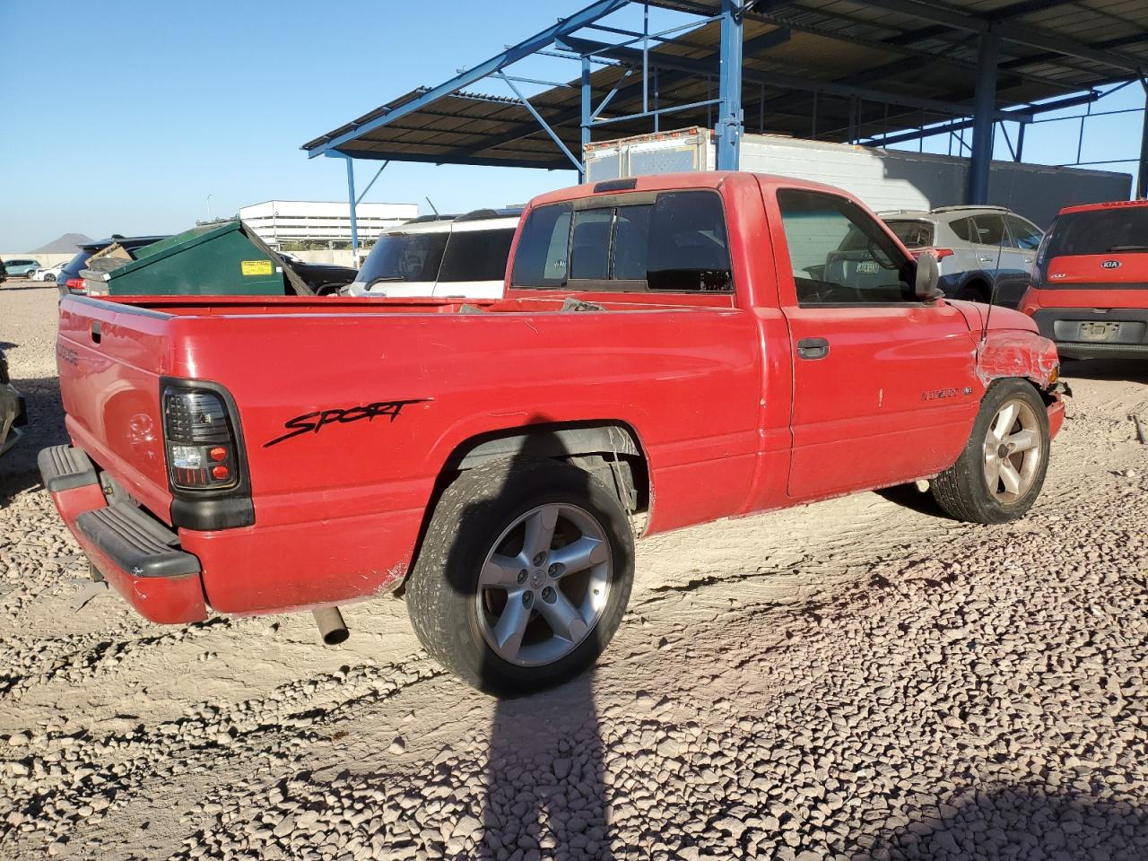 1998 Dodge RAM VIN 3B7HC16Z4WM205221 Copart auction photo, front end damage thumbnail 3