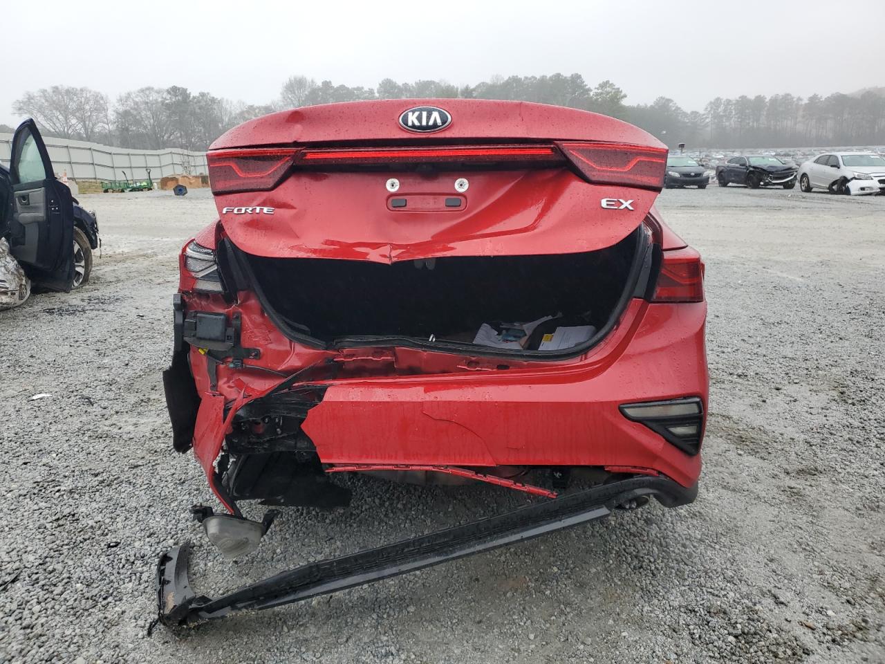 2019 KIA Forte VIN 3KPF54AD3KE021388 Copart auction photo, rear end / minor dent/scratches damage thumbnail 6