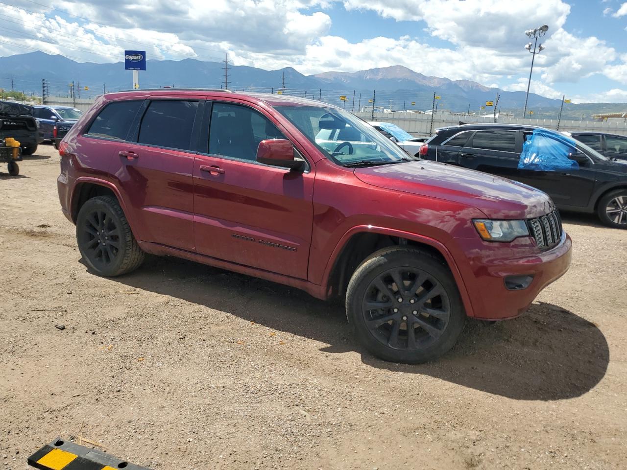 2017 Jeep Grand Cherokee VIN 1C4RJFAG7HC925081 Copart auction photo, front end / side damage thumbnail 4