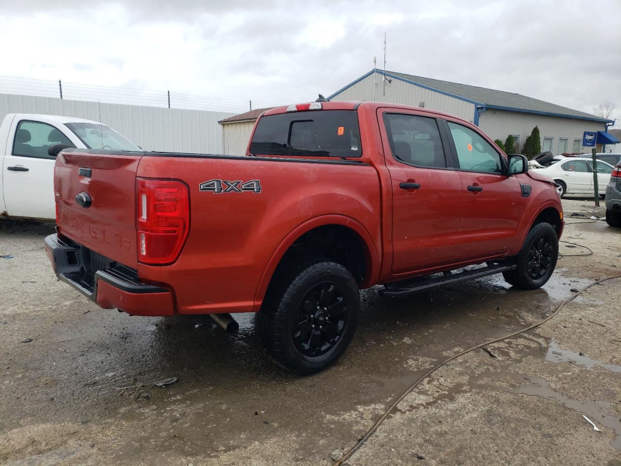 2022 Ford Ranger VIN 1FTER4FH8NLD44598 Copart auction photo, front end / rear end damage thumbnail 3