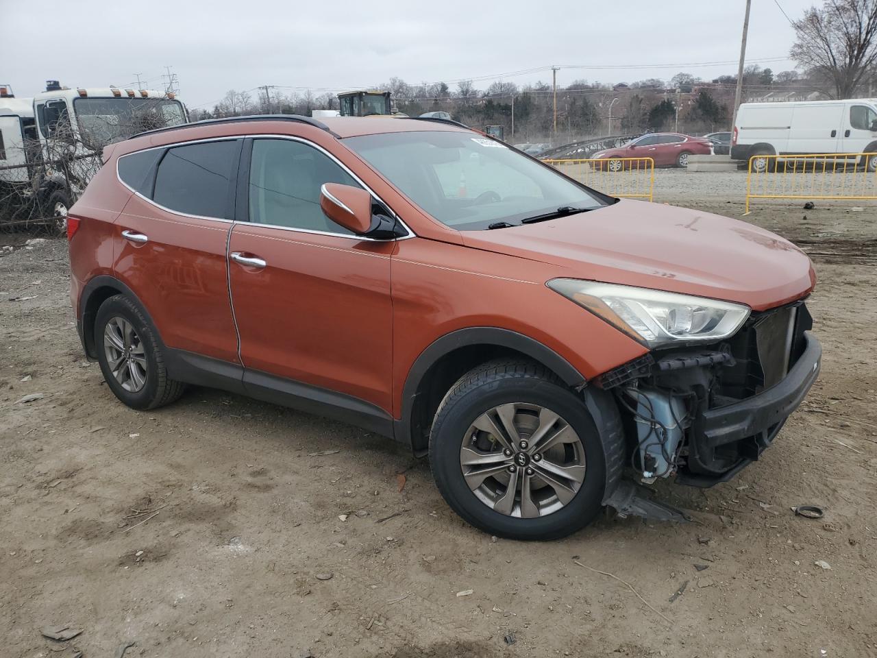 2015 Hyundai Santa Fe VIN 5XYZUDLB8FG280897 Copart auction photo, front end damage thumbnail 4