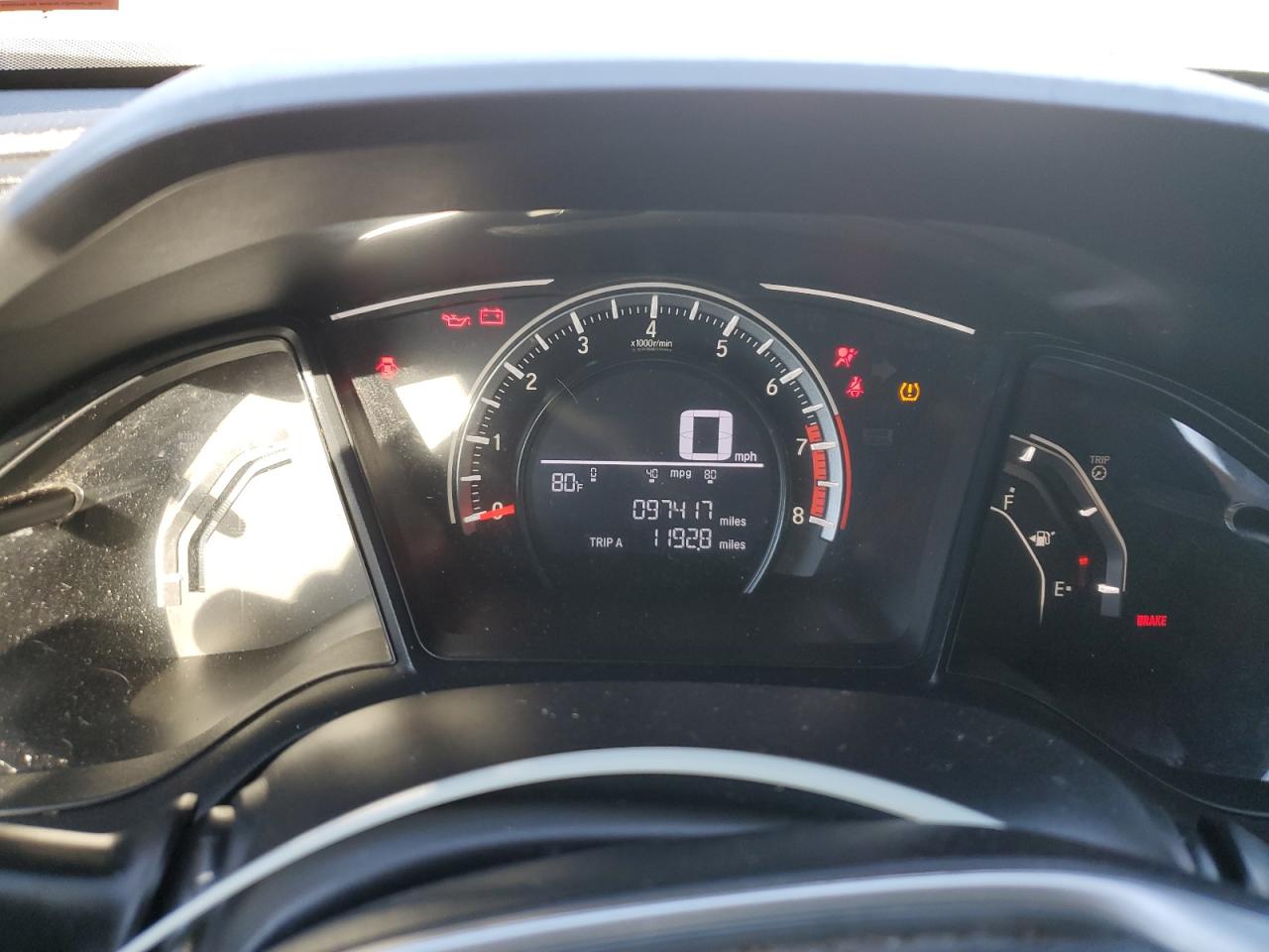 2018 Honda Civic VIN 19XFC2E58JE025349 Copart auction photo, front end / side damage thumbnail 9