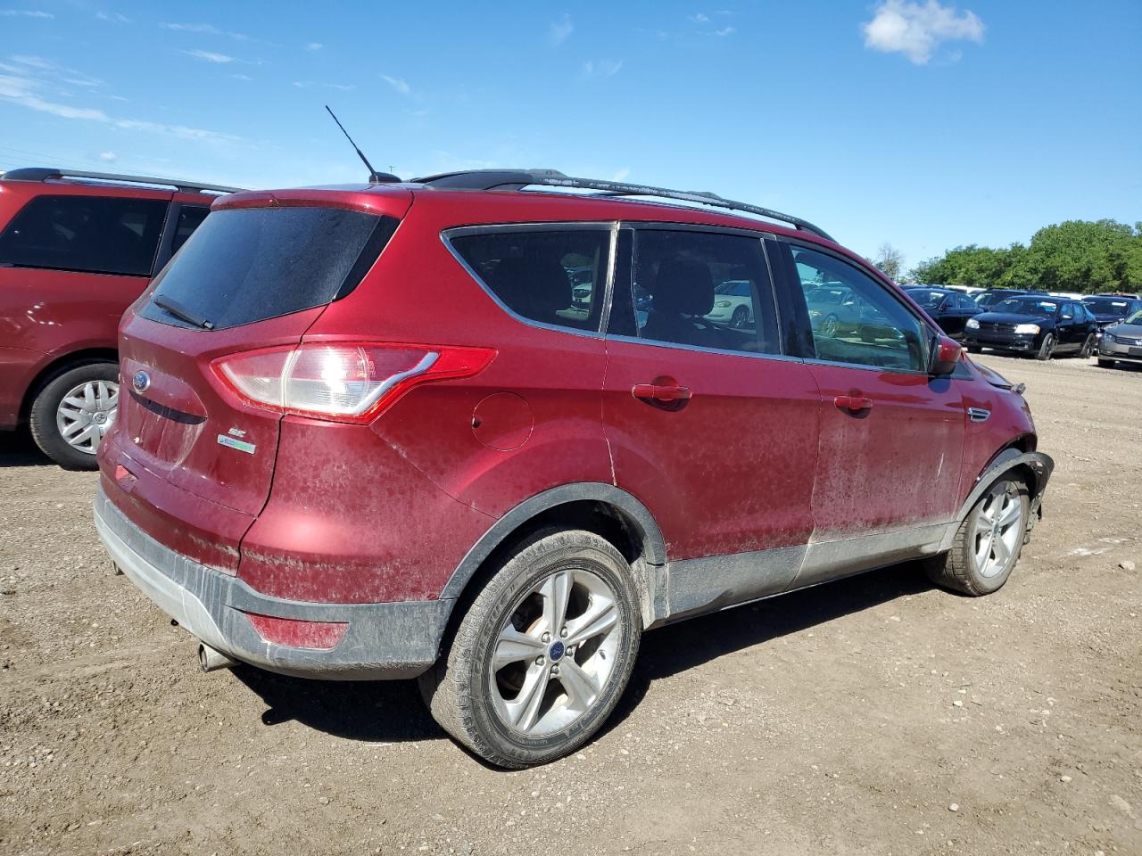 2013 Ford Escape VIN 1FMCU0GX9DUD25812 Copart auction photo, front end damage thumbnail 3