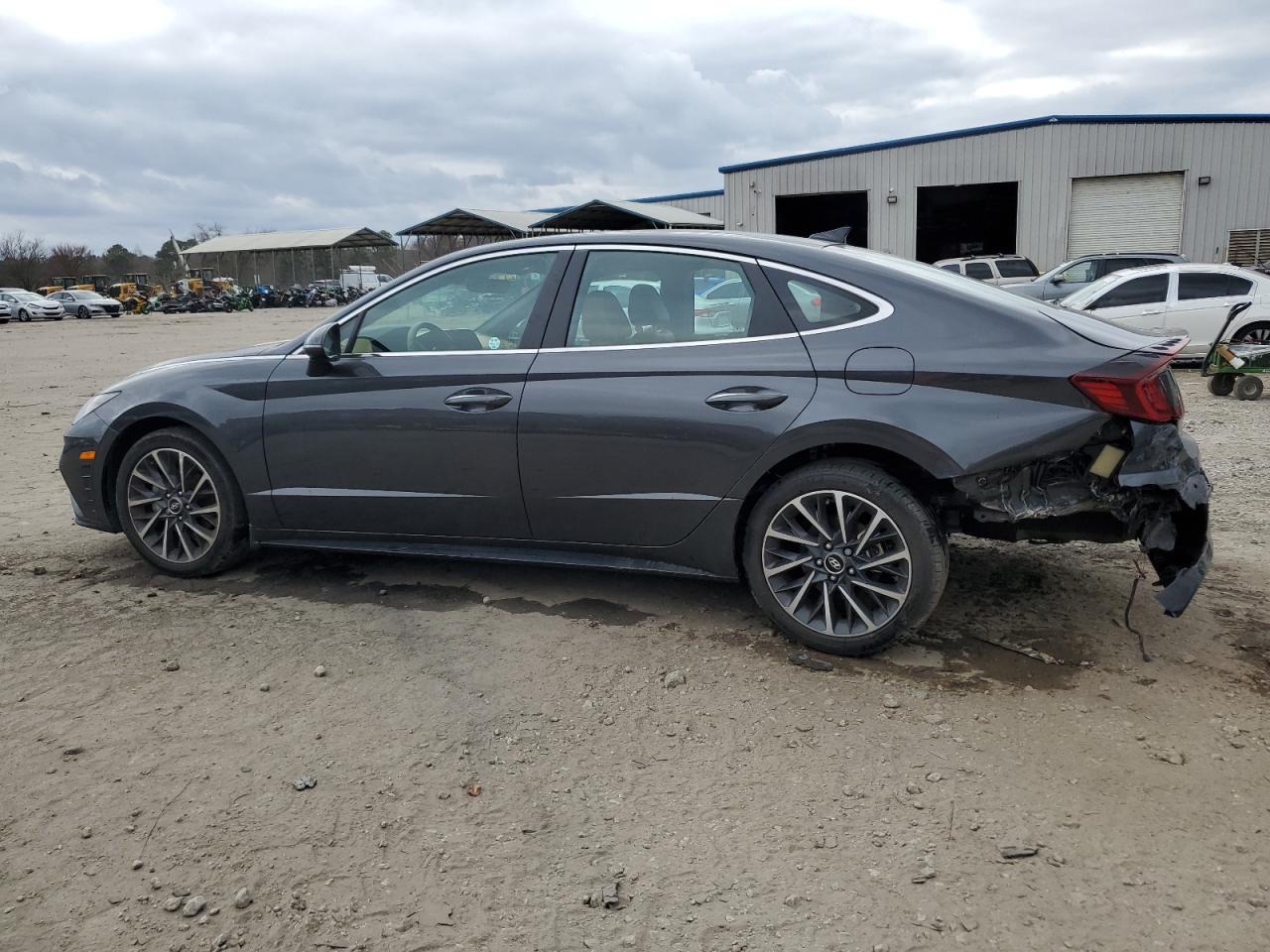 2021 Hyundai Sonata VIN 5NPEH4J20MH127944 Copart auction photo, rear end damage thumbnail 2
