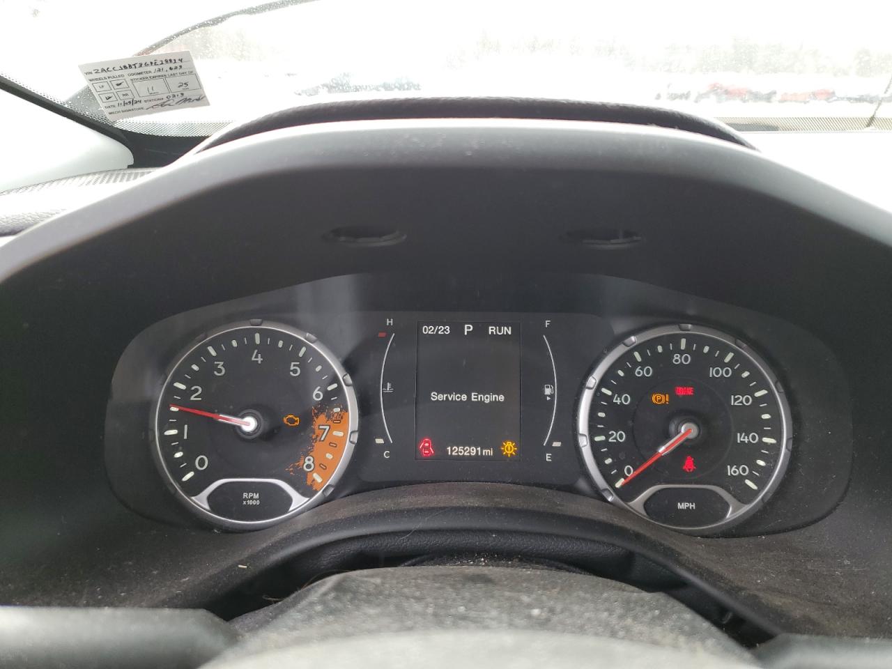 2016 Jeep Renegade VIN ZACCJBBT3GPE18814 Copart auction photo, all over damage thumbnail 9