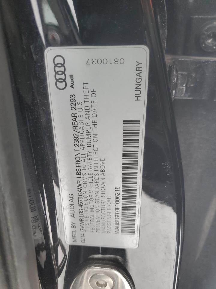 2015 Audi A3 VIN WAUBFGFF0F1006215 Copart auction photo, rear end damage thumbnail 12