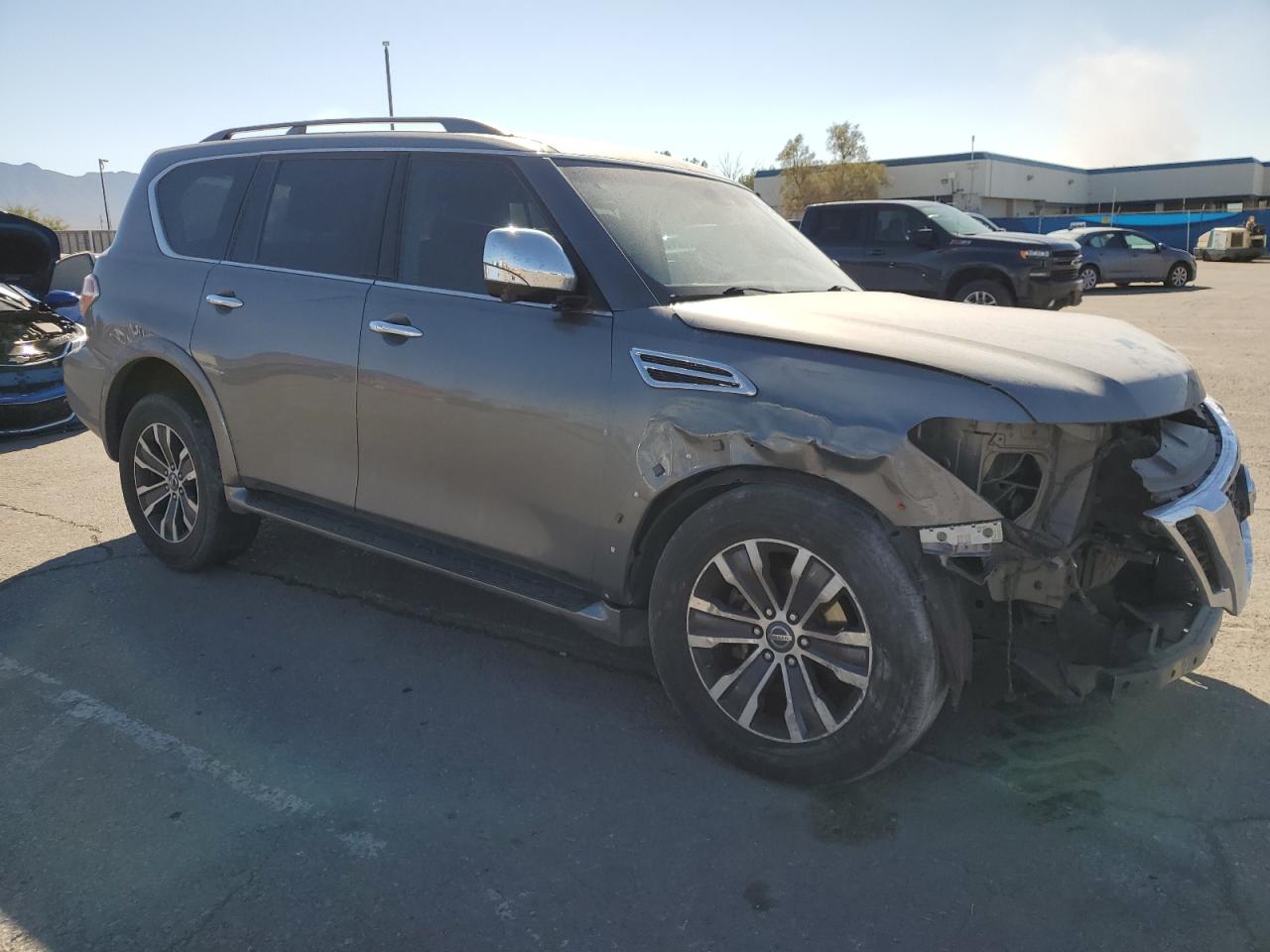 2017 Nissan Armada VIN JN8AY2ND3H9003247 Copart auction photo, front end / rear end damage thumbnail 4
