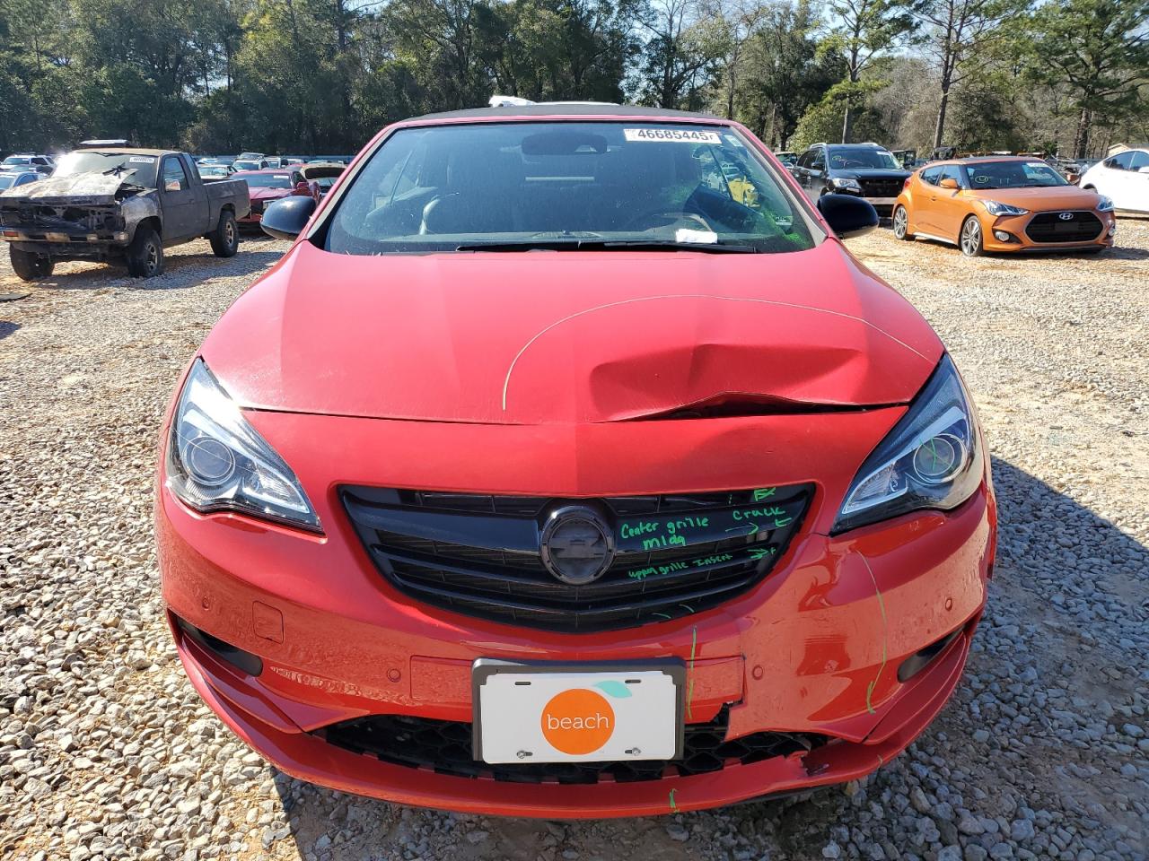 2018 Buick Cascada VIN W04WJ3N57JG038678 Copart auction photo, front end / rear end damage thumbnail 5