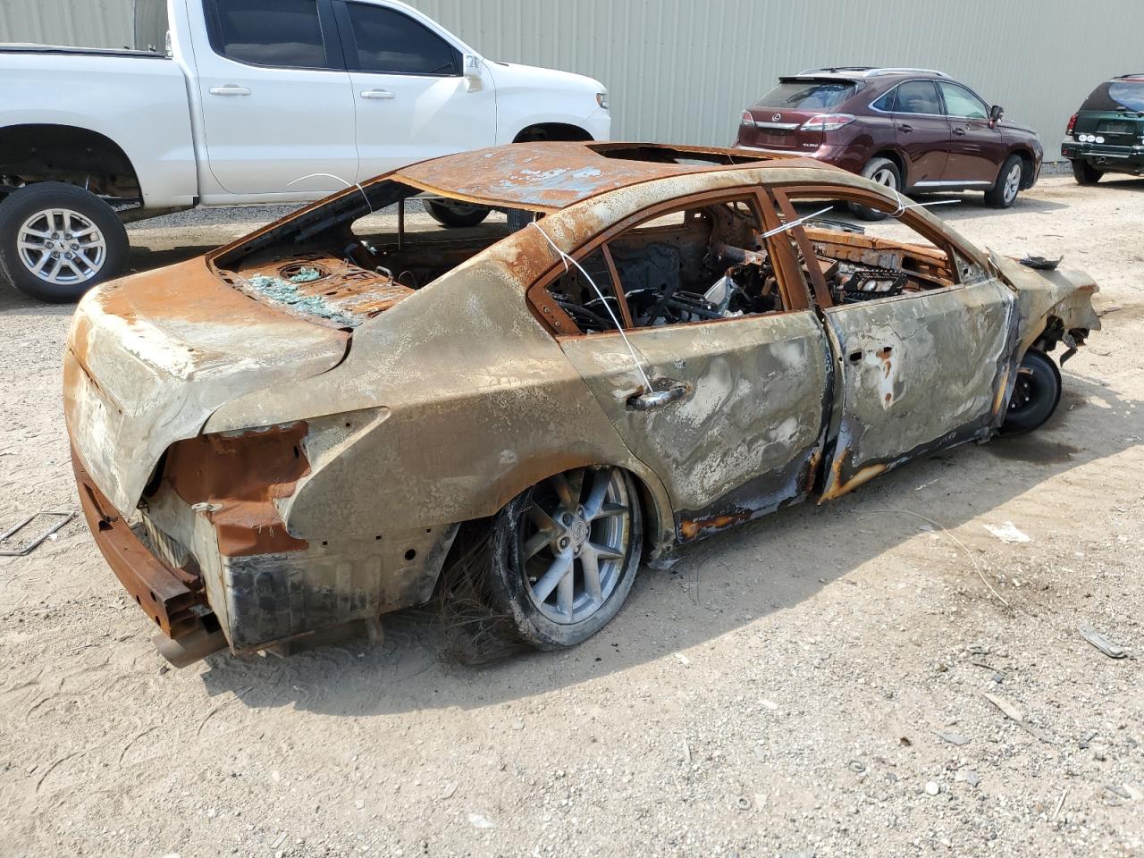 2009 Nissan Maxima VIN 1N4AA51E99C807871 Copart auction photo, burn damage thumbnail 3