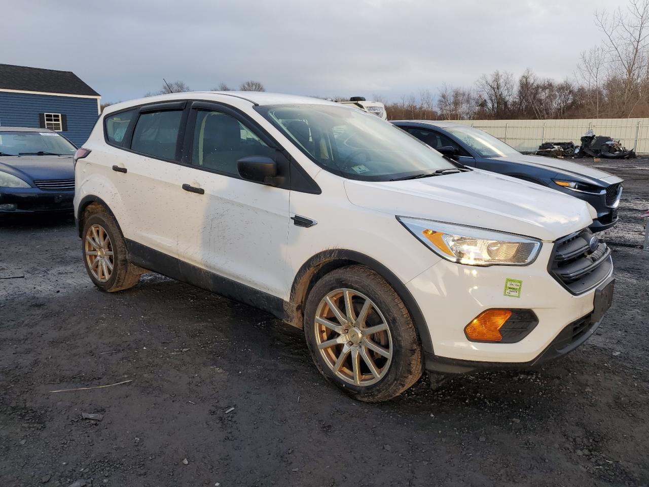 2017 Ford Escape VIN 1FMCU0F75HUA44291 Copart auction photo, front end / side damage thumbnail 4