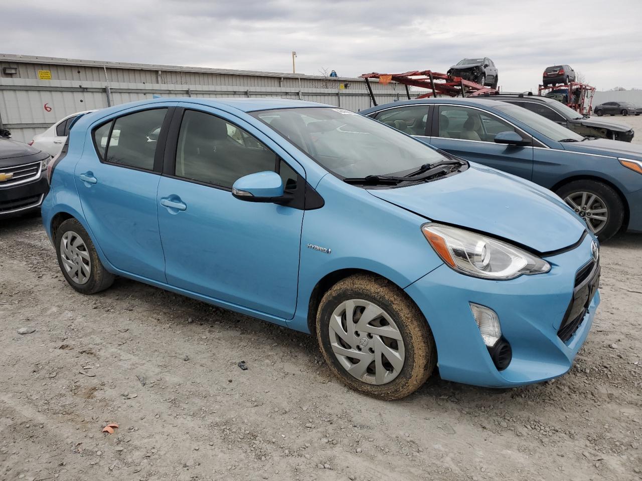 2015 Toyota Prius VIN JTDKDTB3XF1102849 Copart auction photo, rear end / front end damage thumbnail 4