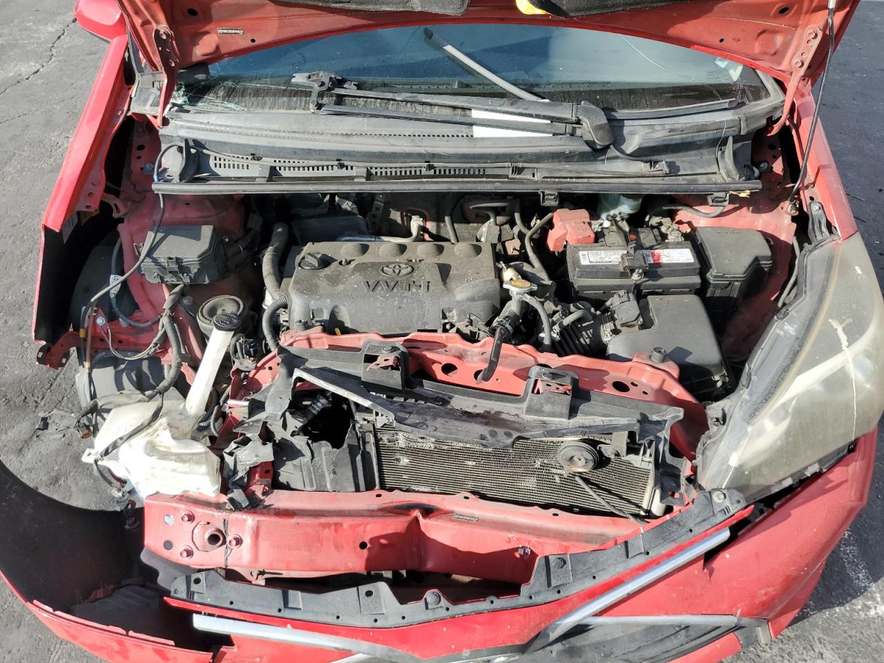 2015 Toyota Yaris VIN VNKKTUD36FA046129 Copart auction photo, all over damage thumbnail 12