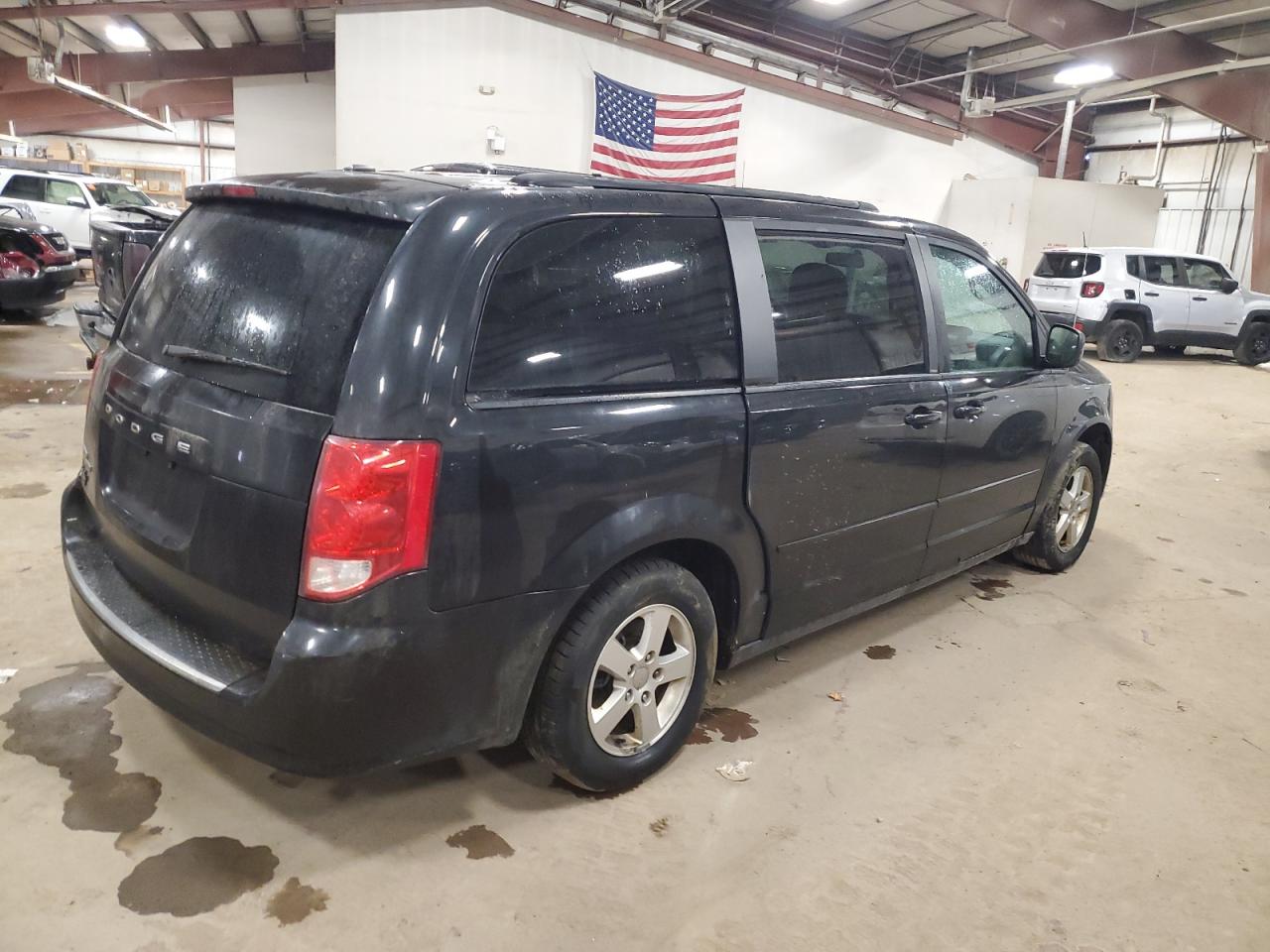 2012 Dodge Caravan VIN 2C4RDGCG5CR149690 Copart auction photo, rear end / side damage thumbnail 3