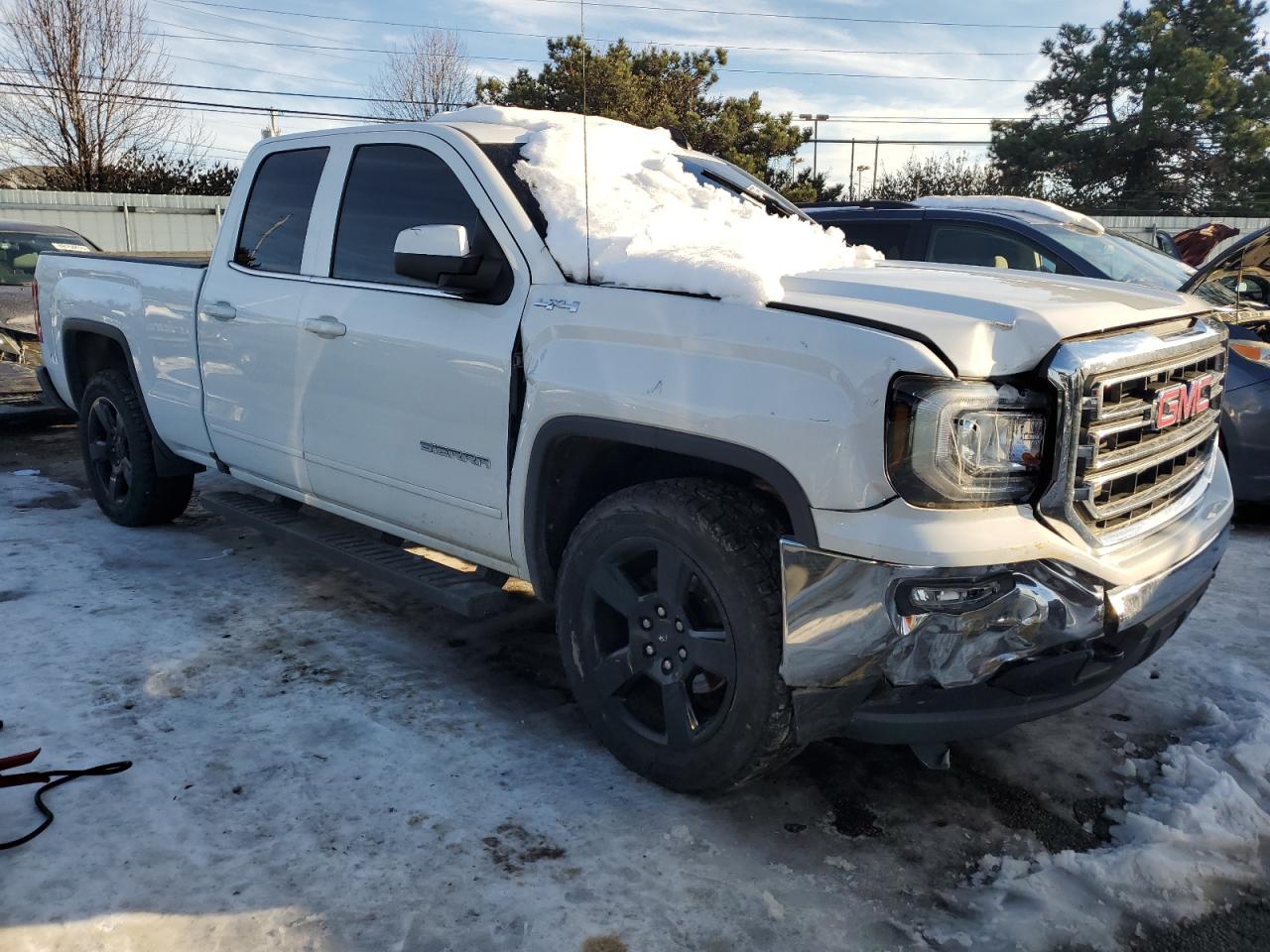 2018 GMC Sierra VIN 1GTV2MEC8JZ103934 Copart auction photo, front end / rear end damage thumbnail 4