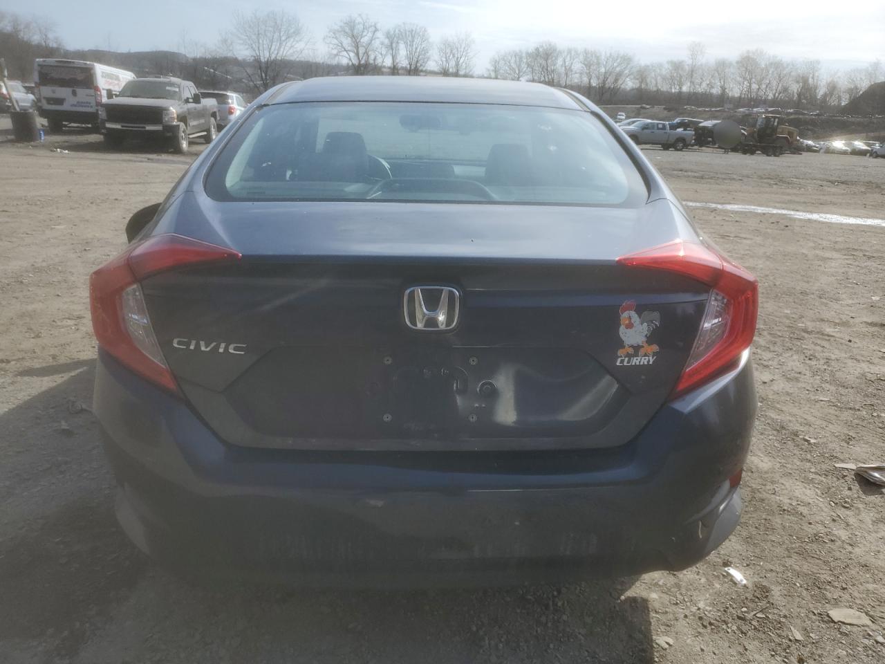 2018 Honda Civic VIN 2HGFC2F52JH609654 Copart auction photo, rear end / side damage thumbnail 6