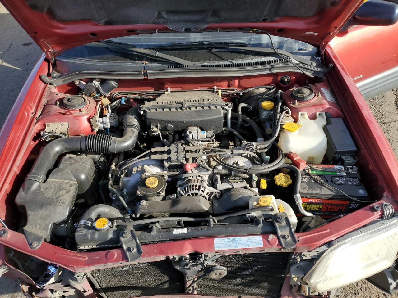 2001 Subaru Forester VIN JF1SF63591H755383 Copart auction photo, front end / rear end damage thumbnail 11