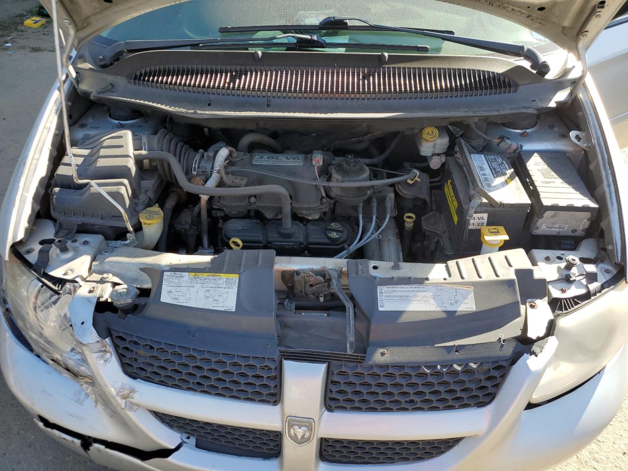 2007 Dodge Caravan VIN 2D4GP44LX7R264657 Copart auction photo, all over damage thumbnail 12