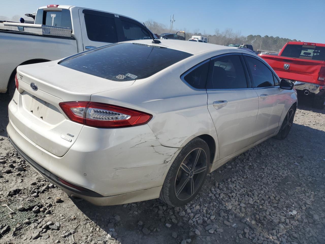 2014 Ford Fusion VIN 3FA6P0HD1ER265066 Copart auction photo, rear end damage thumbnail 3