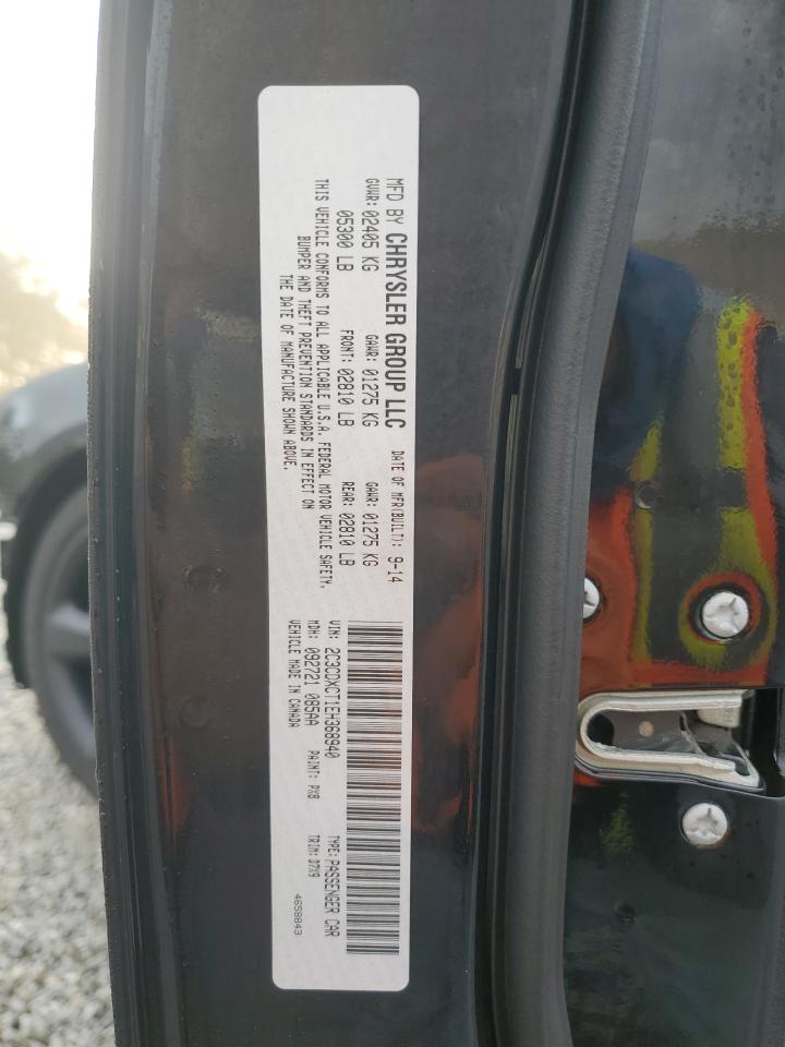 2014 Dodge Charger VIN 2C3CDXCT1EH368940 Copart auction photo, front end / minor dent/scratches damage thumbnail 14