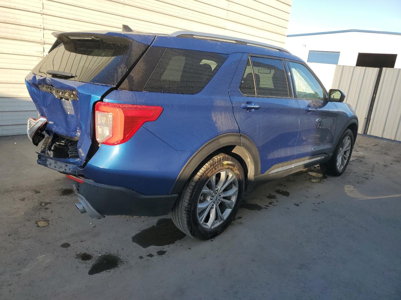 2023 Ford Explorer VIN 1FMSK8FH4PGA86554 Copart auction photo, rear end / side damage thumbnail 3