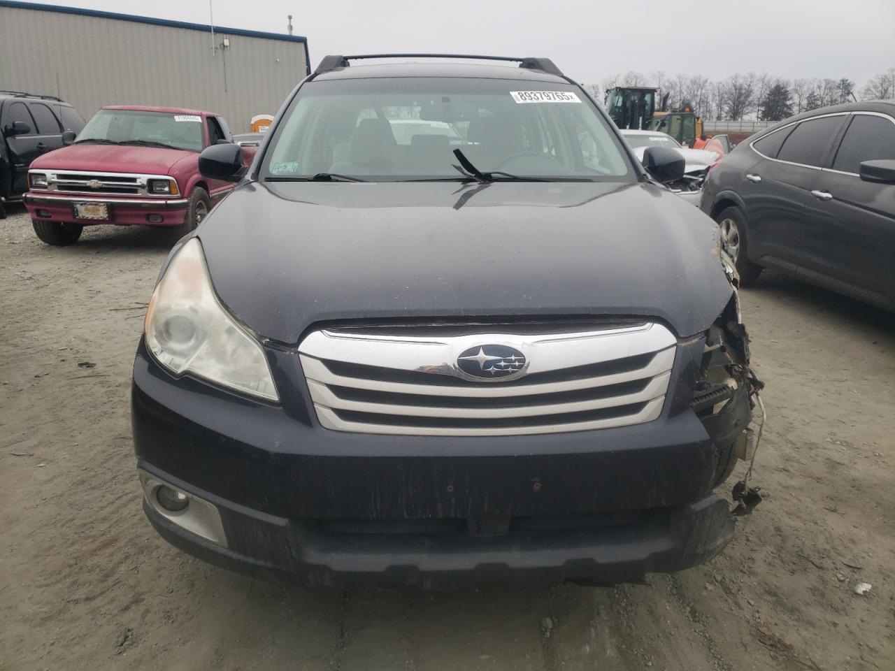 2012 Subaru Outback VIN 4S4BRCAC3C3296848 Copart auction photo, front end / side damage thumbnail 5