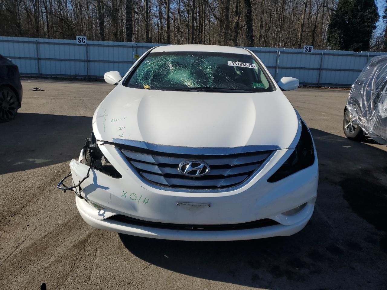 2013 Hyundai Sonata VIN 5NPEC4AC6DH598634 Copart auction photo, front end damage thumbnail 5