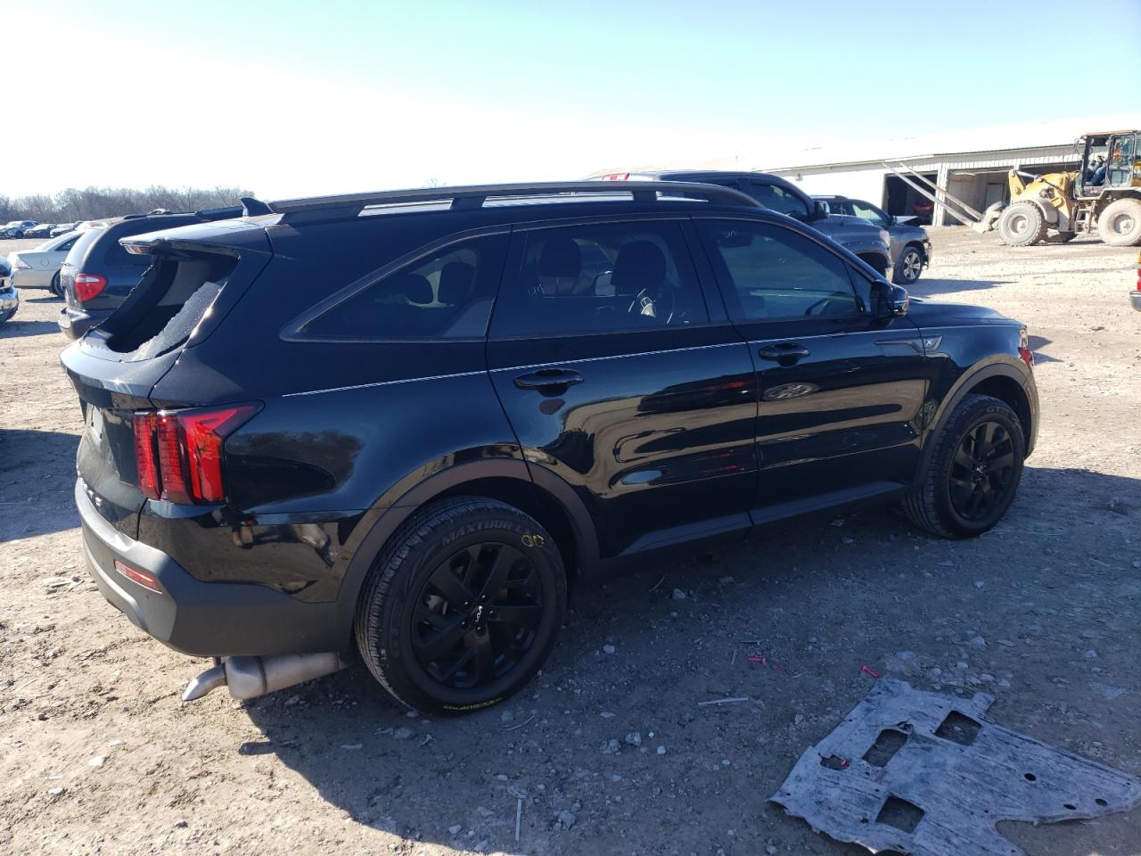 2022 KIA Sorento VIN 5XYRLDLCXNG118456 Copart auction photo, side / undercarriage damage thumbnail 3