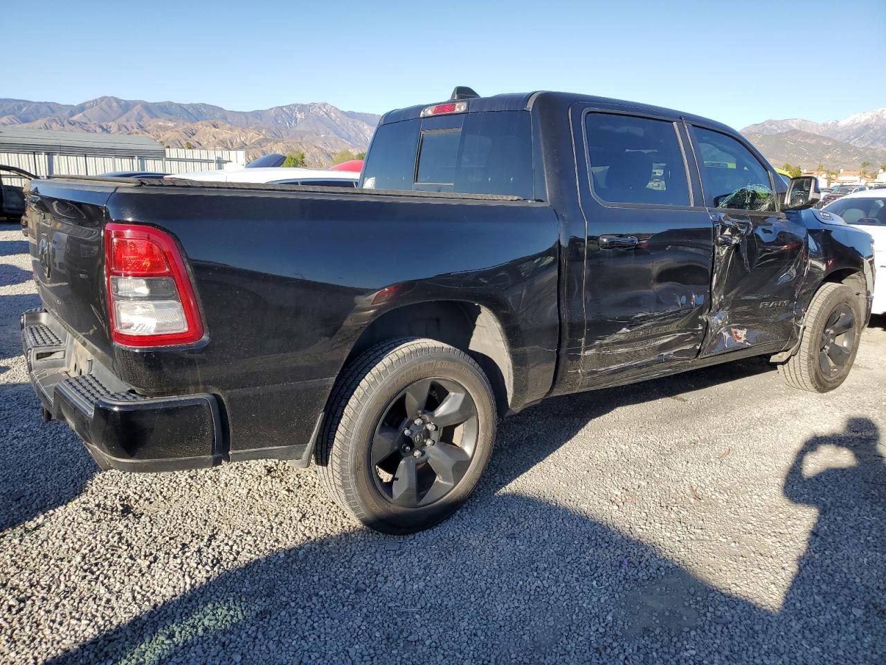 2019 RAM 1500 VIN 1C6RREFT9KN740493 Copart auction photo, side / front end damage thumbnail 3