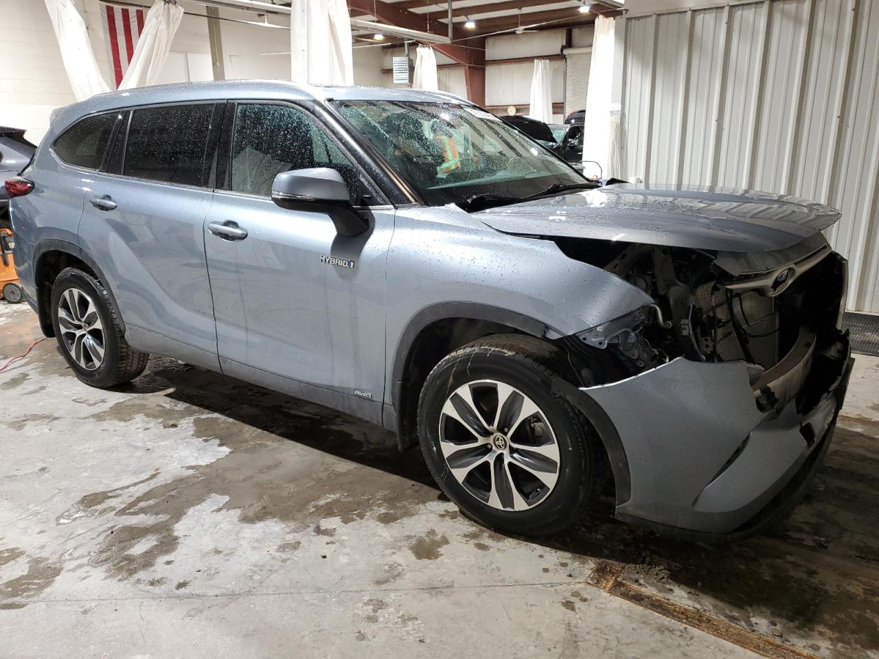 2021 Toyota Highlander VIN 5TDGBRCH7MS064974 Copart auction photo, front end damage thumbnail 4