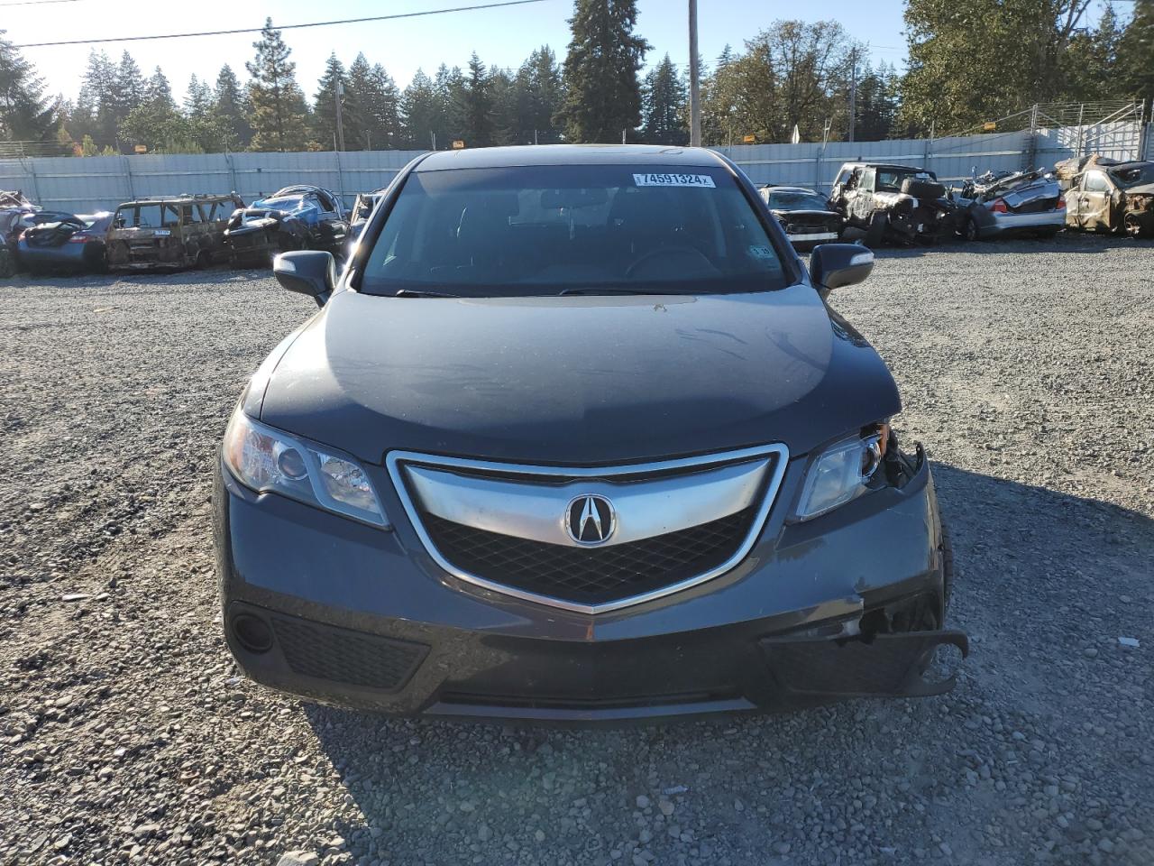2014 Acura RDX VIN 5J8TB4H30EL022164 Copart auction photo, front end damage thumbnail 5