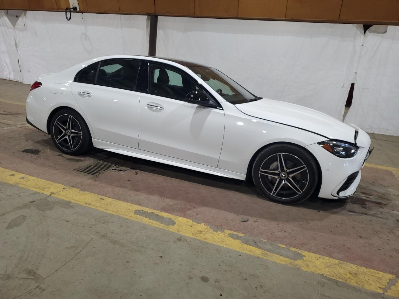 2022 Mercedes-Benz C-klasse VIN W1KAF4HBXNR066547 Copart auction photo, front end damage thumbnail 4
