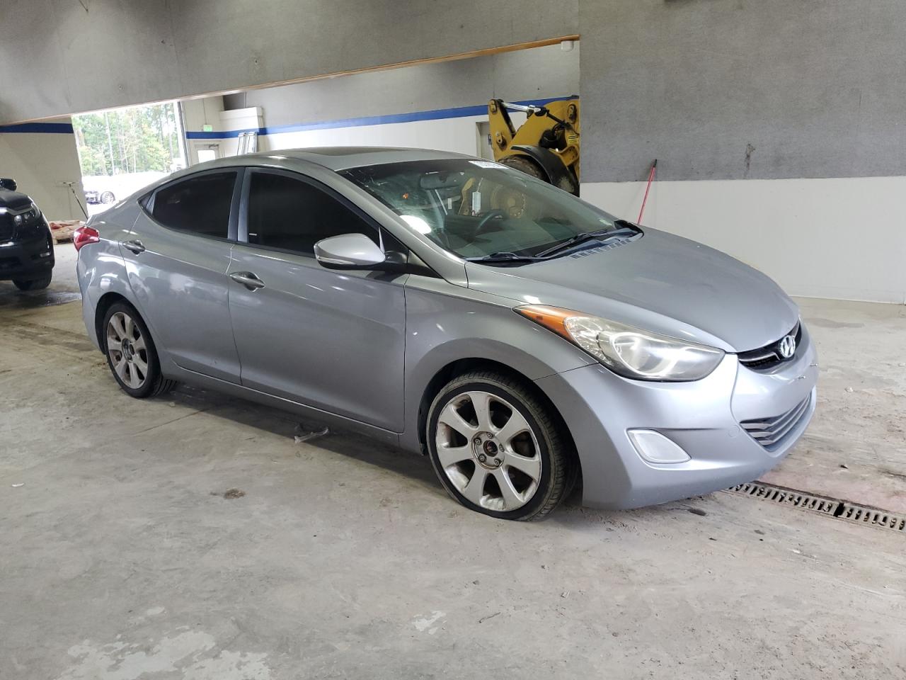 2013 Hyundai Elantra VIN KMHDH4AE6DU578352 Copart auction photo, vandalism damage thumbnail 4