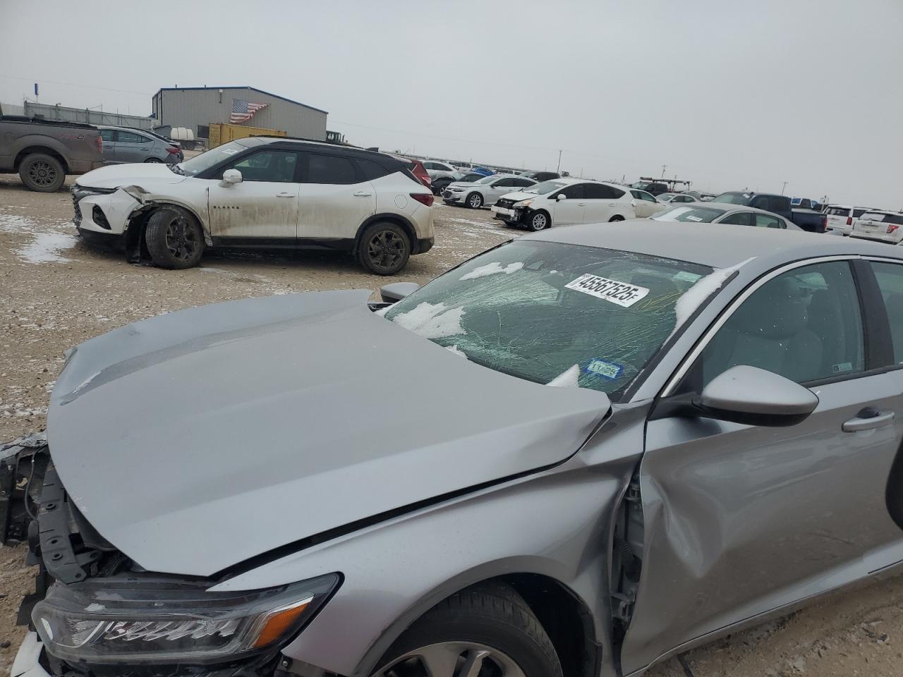 2018 Honda Accord VIN 1HGCV1F15JA264705 Copart auction photo, front end / side damage thumbnail 12