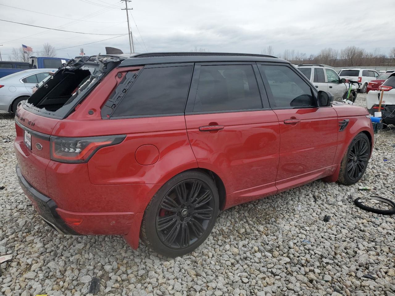 2018 Land Rover Range Rover VIN SALWV2SV8JA806706 Copart auction photo, rear end / side damage thumbnail 3