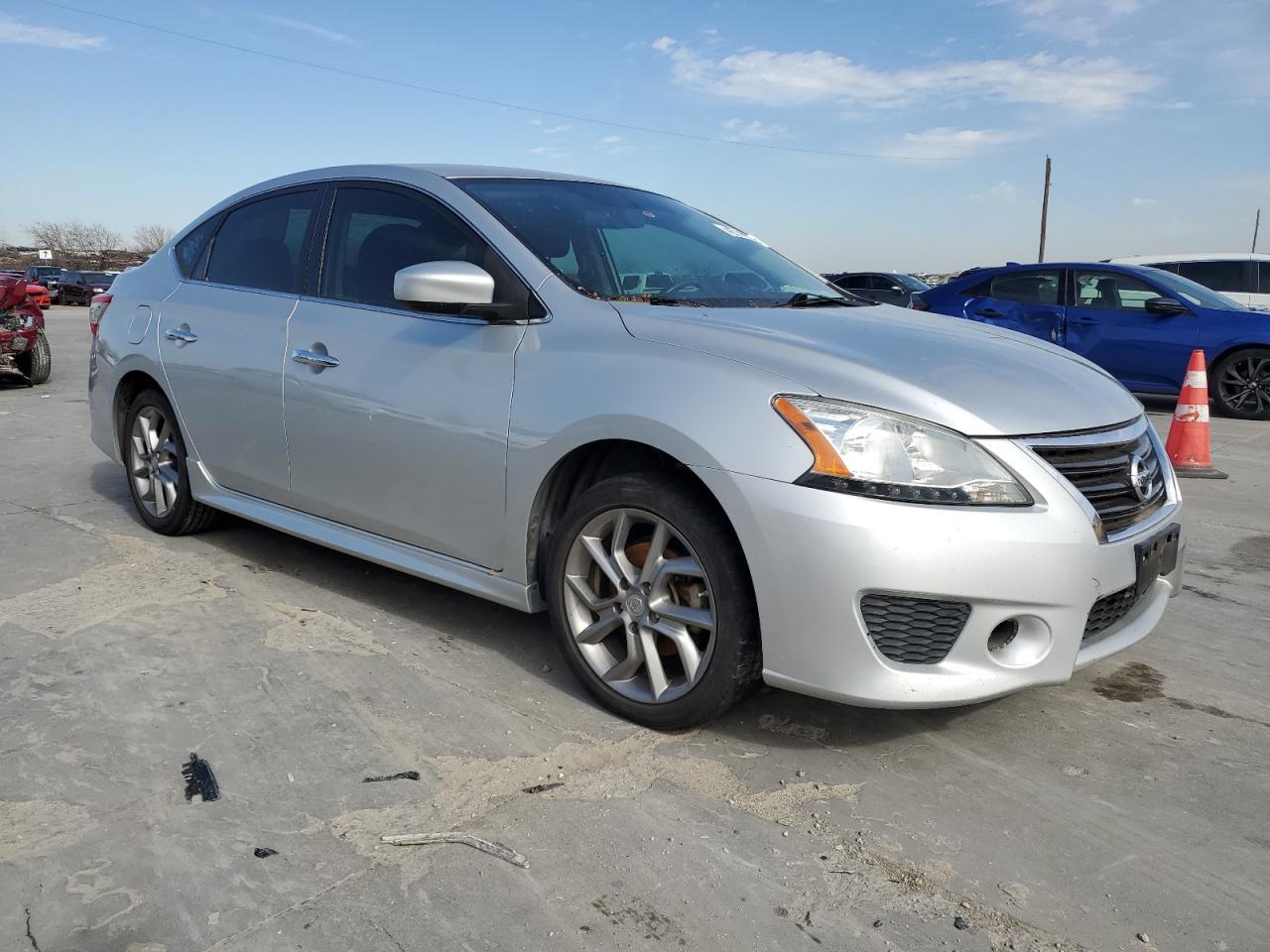2014 Nissan Sentra VIN 3N1AB7AP6EY331359 Copart auction photo, burn - engine damage thumbnail 4