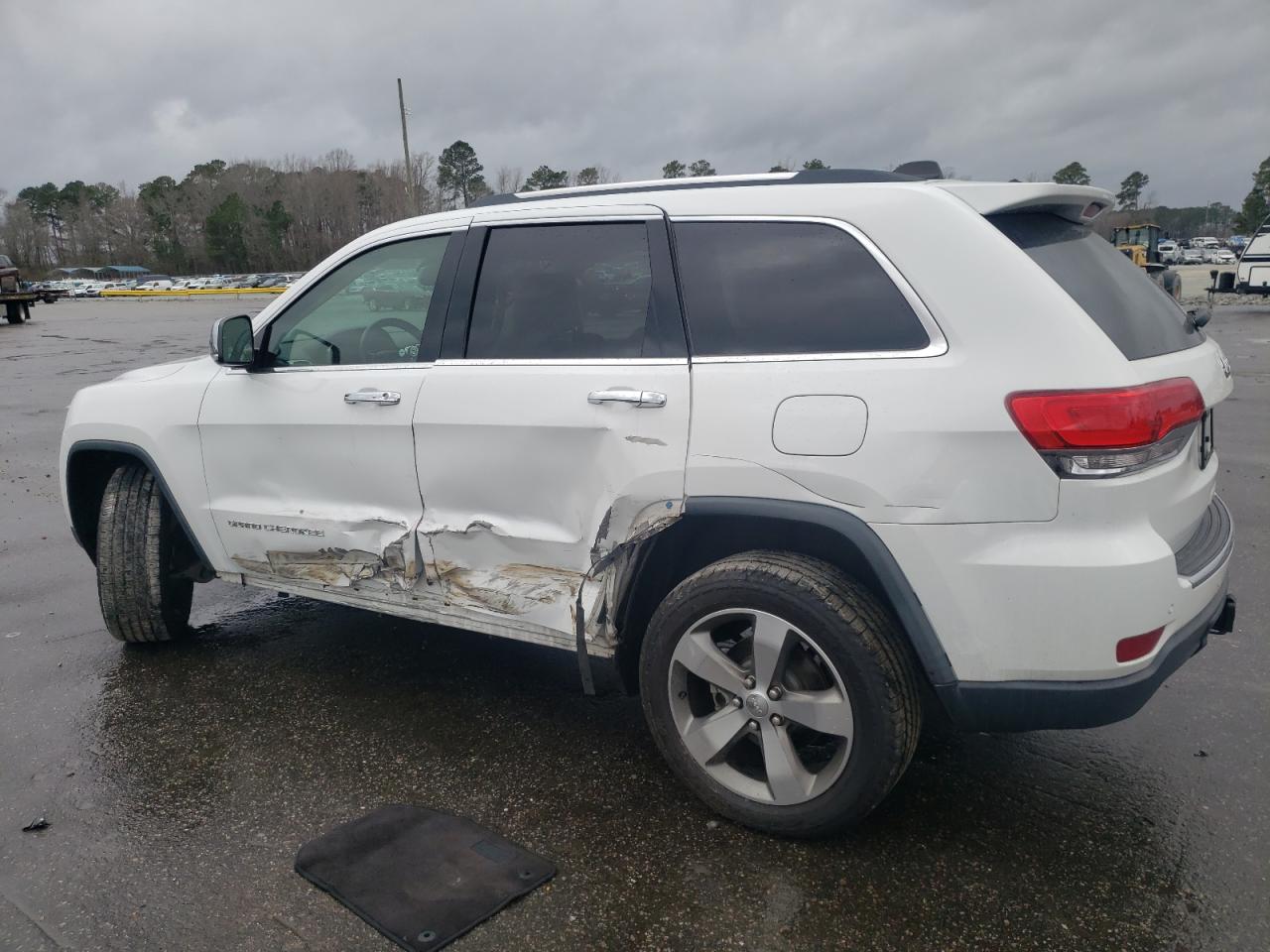 2016 Jeep Grand Cherokee VIN 1C4RJEBG2GC390894 Copart auction photo, side / rear end damage thumbnail 2